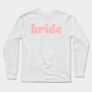 bride in peach- Part of a Matching Set Long Sleeve T-Shirt